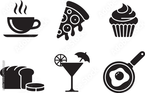 Delicious food and drink icons for your projects
