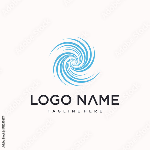 black hole vortex logo vector design. creative logo