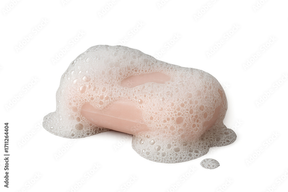 Fototapeta premium soap on white background