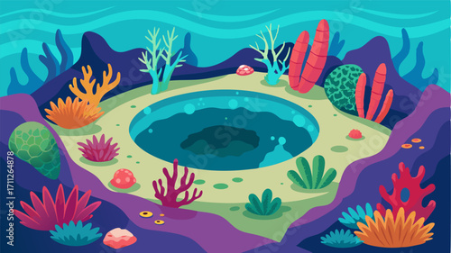 At the heart of the coral lagoon lies a hidden lagoon within a lagoon where a diverse ecosystem of miniature corals and sea creatures thrive.
