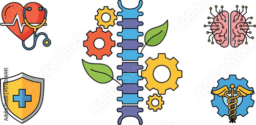 Illustration of spine health and wellness