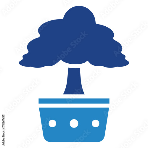 Plant Pot Icon Mini Illustration Icon. Use For Modern Concept, Print, Ui, Ux Kit, Web And App Development. Vector Related To Office, Education, Examination And More