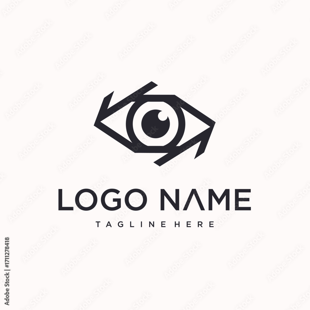 Obraz premium vector eye logo design. creative logo
