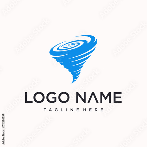 tornado logo design vector. creative logo