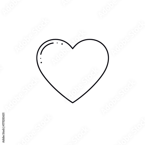 red heart on white background
