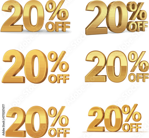 A suitable title for the image is "20% OFF Discount Promotion