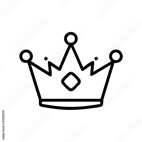 gold crown isolated on white