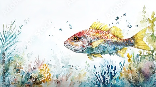 tropical fish in aquarium