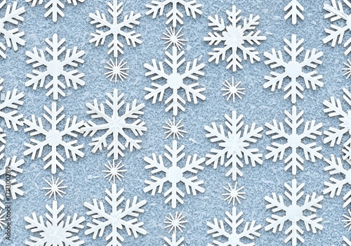 Winter Snowflake Pattern Background