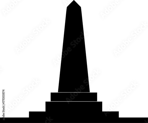 Ancient Egyptian Obelisk Tower Icon