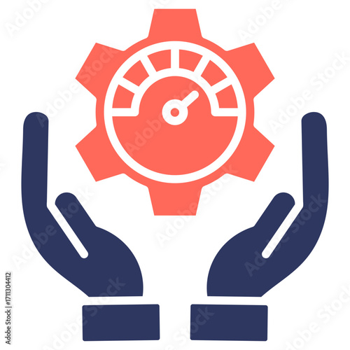 Performance Optimization glyph color icon
