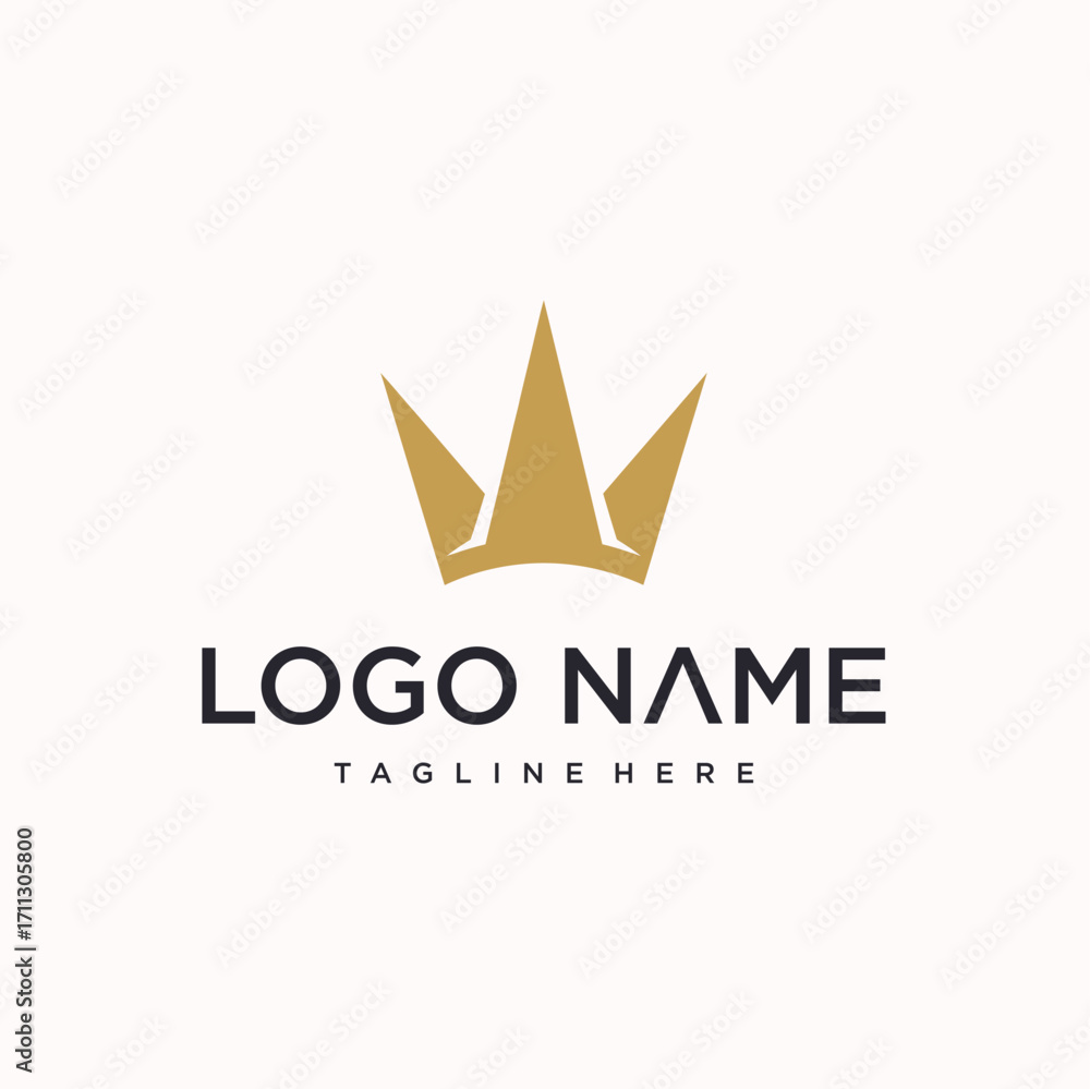 Obraz premium vector crown logo design. creative logo