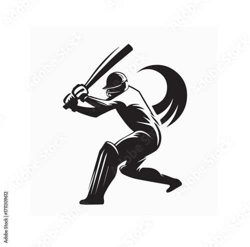 Cricket Athlete Ready to Catch Ball Vector Illustration on white background