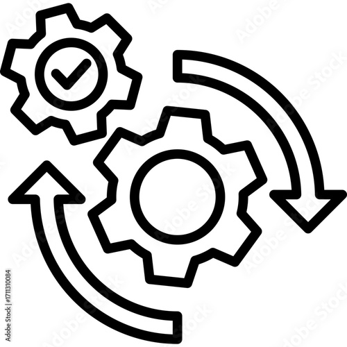 Streamline Process line icon