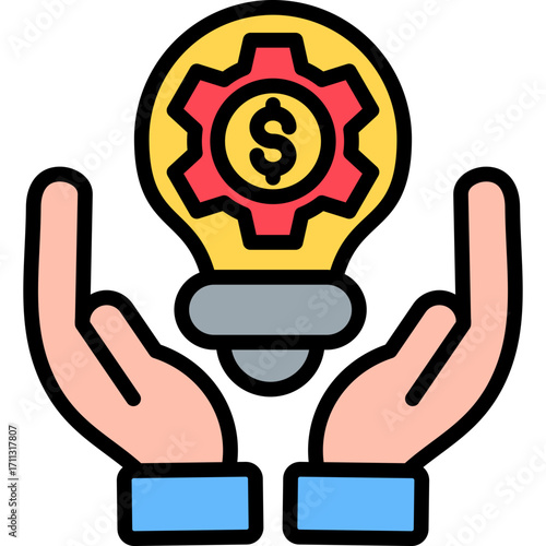 Business Innovation lineal color icon