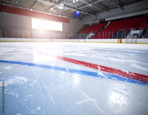 Ice hockey rink interior