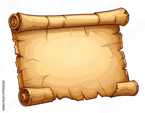 Vintage scroll graphic