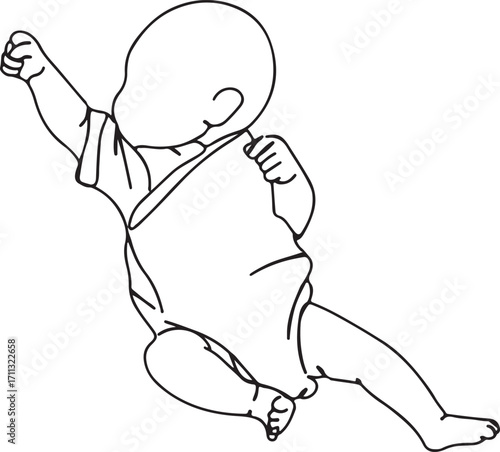 Baby pose drawing, Infant line art, Newborn baby crawl, Cute baby sitting outline, Toddler sketch design, Baby cartoon artwork, Child pose illustration, Baby movement figure, Small infant doodle, Baby