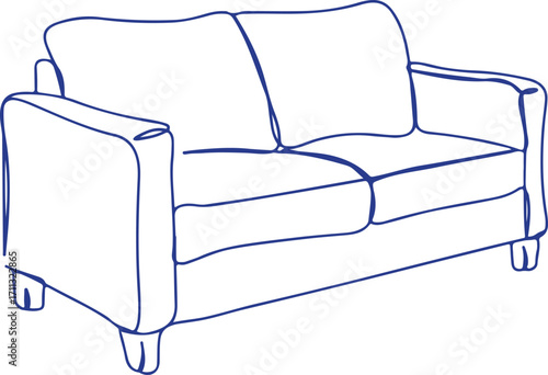 Sofa drawing, Furniture vector illustration, Couch outline artwork, Living room furniture design, Home sofa sketch, Modern furniture element, Interior sofa logo, Comfortable couch image, Sofa line art