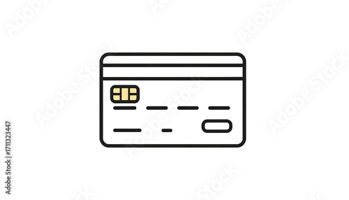 Simple credit card icon