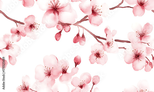 Floral or leaf pattern background suitable for wallpaper, fabric, or decorative design. Soft colors and natural style, ideal for digital and print use.