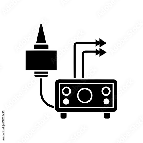 digital to analog converter dac icon signal conver