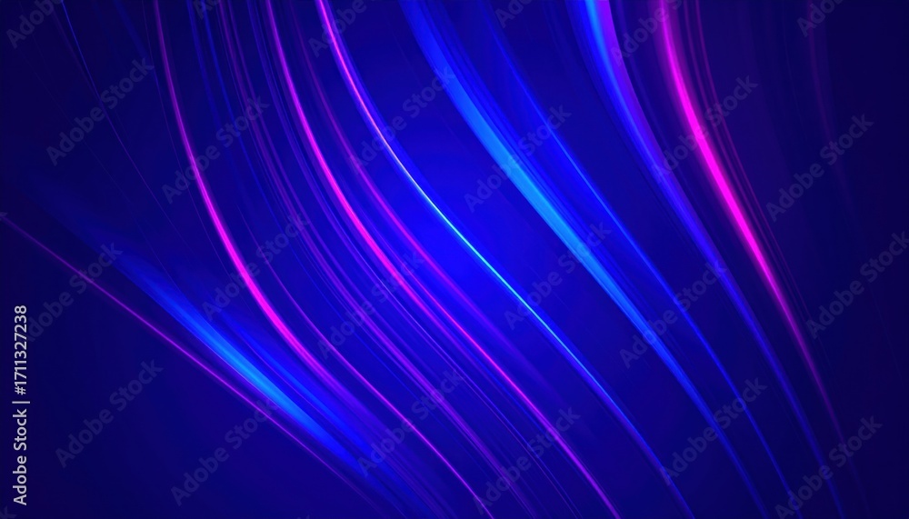 Fototapeta premium Abstract Neon Flowing Lines Design