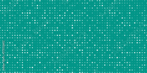 Seamless background pattern of evenly spaced white plus symbols of different sizes and opacity. illustration on teal background with stars.Eps10
