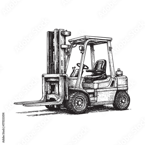 forklift truck loader machine