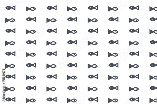 Black and White Fish Pattern Background
