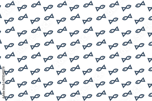 Black Fish Line Pattern Background