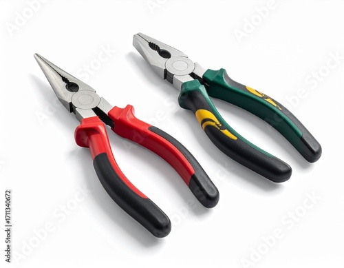 Generated image Construction tools - combination pliers on a white background without shadows