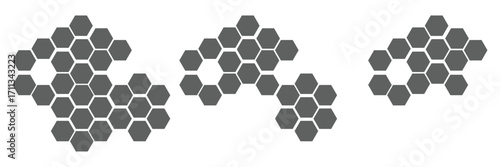 Honeycomb bee icon on white background. honeycomb icon for your web site design, logo, app, UI. flat style. honey comb sign. Vector Illustration .