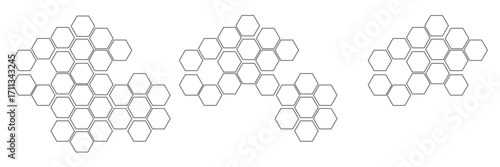 Honeycomb bee icon on white background. honeycomb icon for your web site design, logo, app, UI. flat style. honey comb sign. Vector Illustration .
