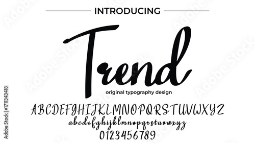 Trend - Elegant Script Font for Smooth Handwritten Design and Creative Typography