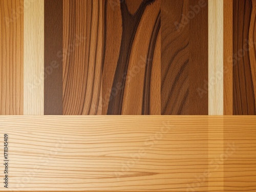 Handcrafted Wooden Cutting Board with Striped Design