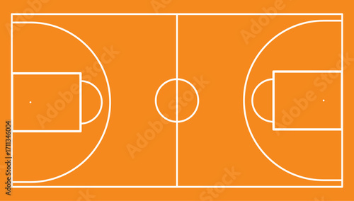 100% scale basketball court original