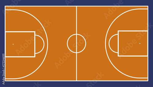 100% scale basketball court gym