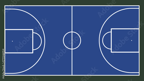 100% scale basketball court street