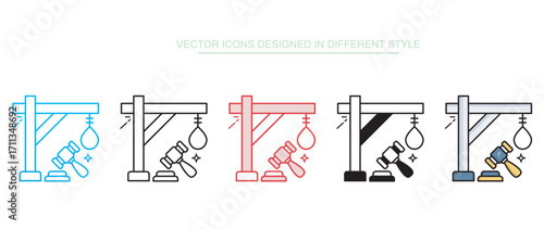 Death Penalty icon design with white background stock illustration