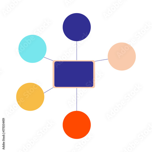 Infographic Diagram 5 options