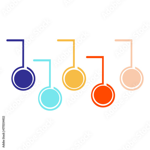 Infographic Diagram 5 options