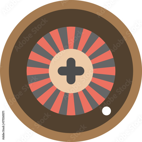 Casino Roulette Wheel Icon