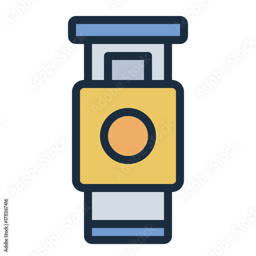 cutting filament filled line icon used in 3d printing workspace