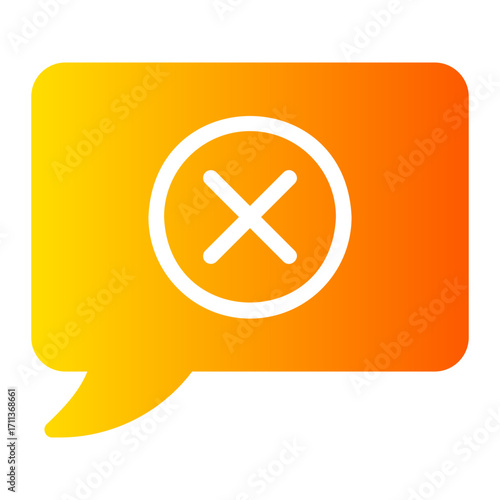 cancel gradient icon