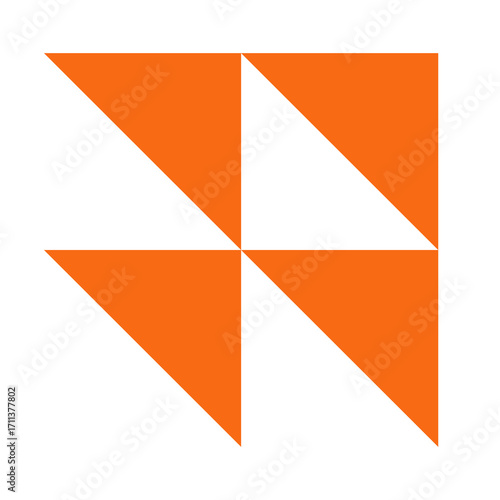 Free Download Orange triangle diamonds pattern. Great for minimal icons, abstract art, and modern design. - GFXLoad