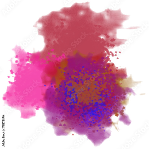 Red Pink And Purple Paint Splash Artistic Background