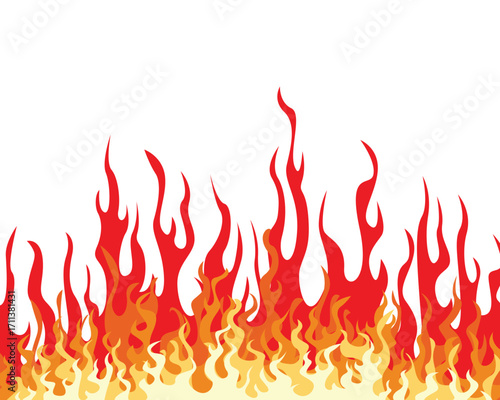 Background illustration of burning flames