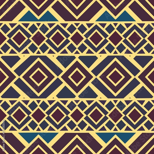 Seamless pattern abstract geometric islamic background boho batik pattern tribal ethnic seamless