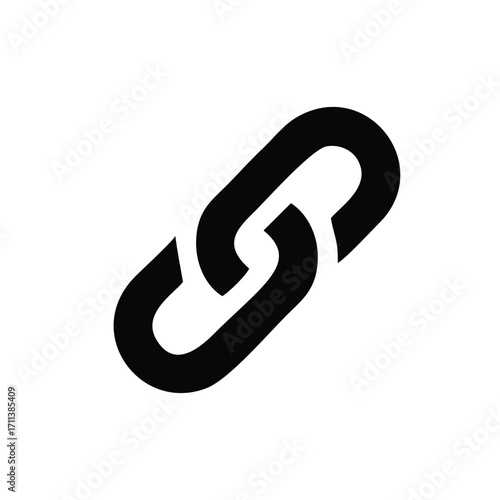 Link icon isolated on white background. Link icon simple sign. Link icon trendy and modern symbol for graphic and web design.